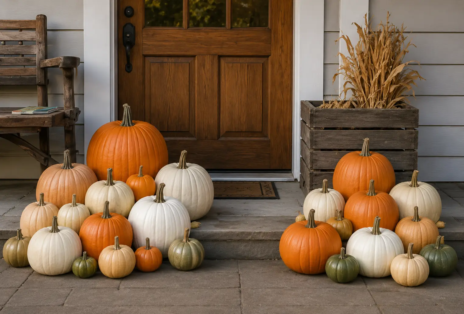DIY Bundle porch display